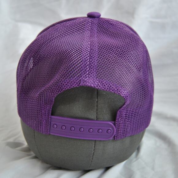 Bass Pro Shop Gone Fishing Purple Snapback Hat OSFM - Picture 5 of 12